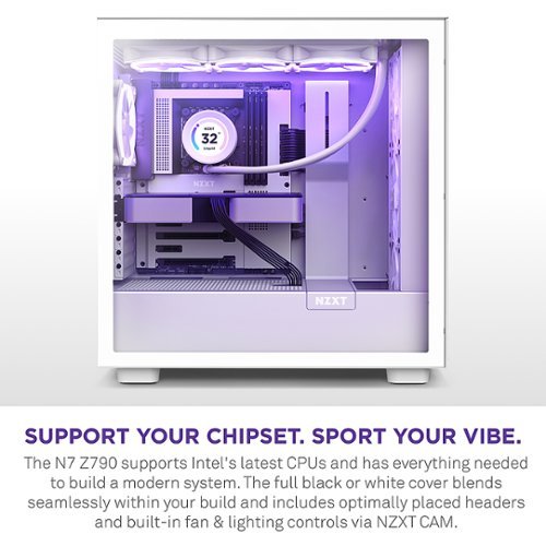 NZXT Z790 (Socket LGA 1700) Intel Z790 ATX DDR5 Wi-Fi 6E Motherboard - White GLOBAL SHIPPING