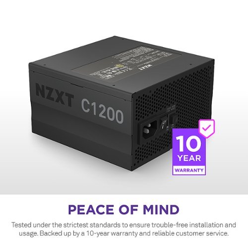 NZXT C - 1200W ATX 3.0 80 Plus Gold Fully Modular Power Supply - Black BUY IN MIDDLE EAST
