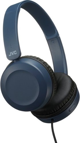 JVC - Lightweight On-Ear Wired Headphones - Blue