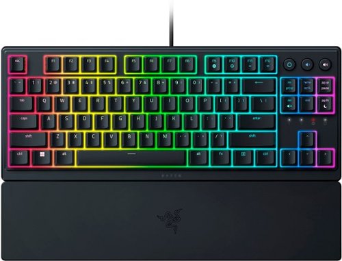 Razer - Ornata V3 Tenkeyless – Compact Low Profile Gaming Keyboard - Black-Front_Standard 