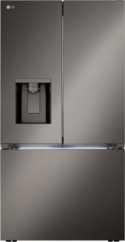 Photos - Fridge LG  25.5 Cu. Ft. French Door Counter-Depth Smart Refrigerator with Four K 