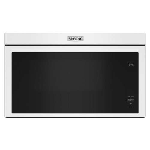 Maytag - 1.1 Cu. Ft. Over-the-Range Microwave with Flush Built-in Design - White