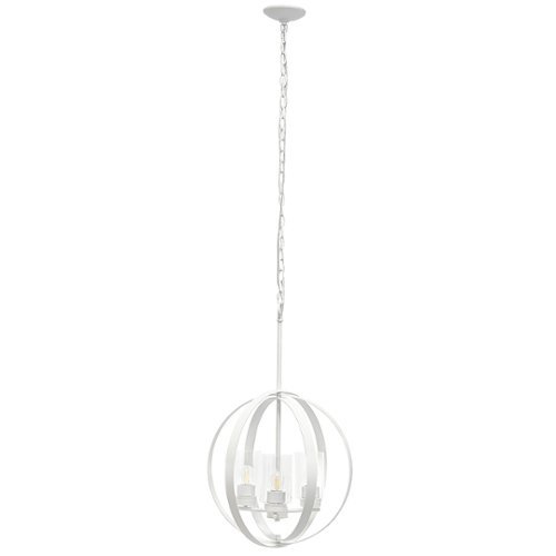 

Lalia Home 3 Light Adjustable Globe Ceiling Pendant - White
