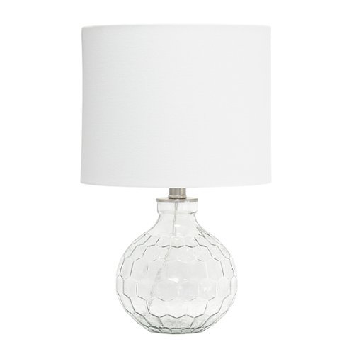 

Lalia Home Desk Lamp with Engraved Honeycomb Glass - Clear glass