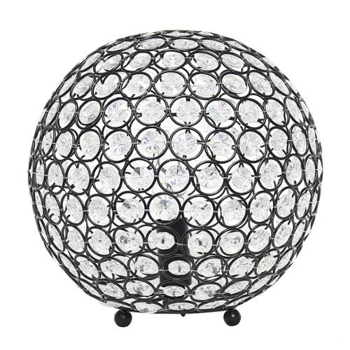 

Lalia Home Table Lamp Crystal Sphere Glamourous Orb Table Lamp - Restoration Bronze