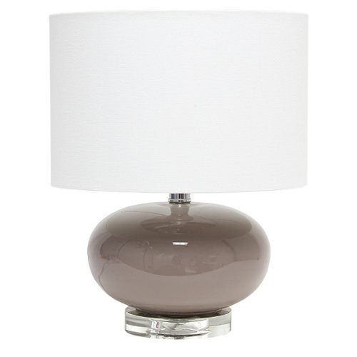 

Lalia Home Table Lamp with Ovaloid Glass - Gray