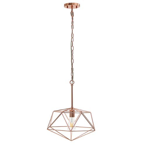 

Lalia Home 1 Light Metal Wire Paragon Pendant Fixture - Rose gold