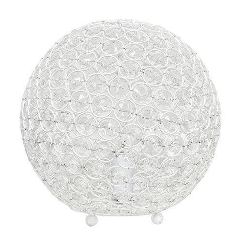 

Lalia Home Table Lamp Crystal Sphere Glamourous Orb Table Lamp - White