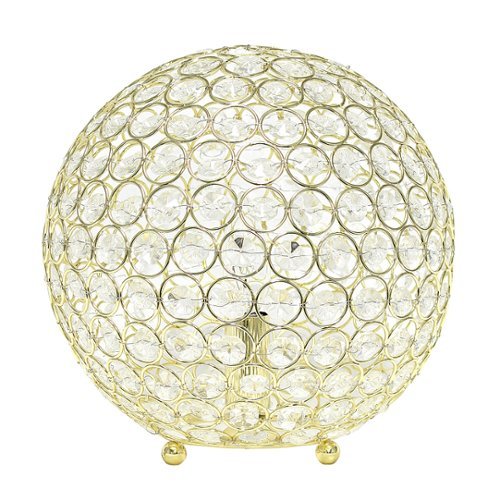 

Lalia Home Table Lamp Crystal Sphere Glamourous Orb Table Lamp - Gold