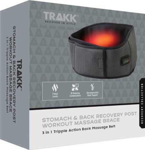 TRAKK 3 in 1 Triple Action Back Massage Belt Grey TR-STBKMAS-200 - Best Buy