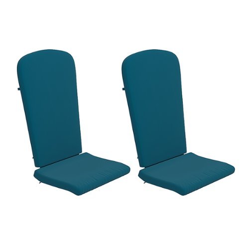 Alamont Home - Charlestown Set of 2 All-Weather High Back Adirondack Chair Cushions - Teal