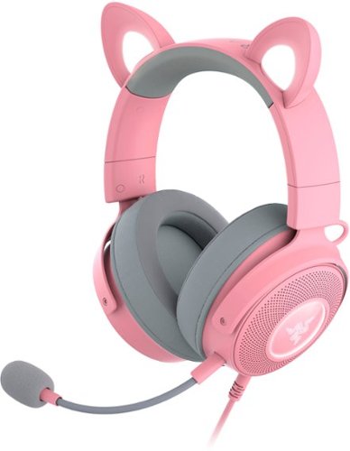  Razer - Kraken Kitty Edition V2 Pro Wired Gaming Headset - Quartz Pink