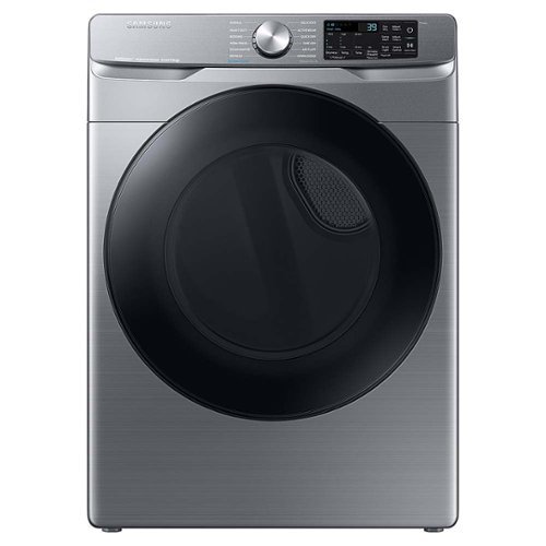 Samsung - 7.5 cu. ft. Smart Electric Dryer with Steam Sanitize+ - Platinum