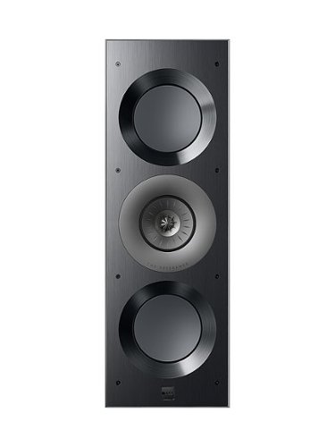 KEF - Ci3160REFM-THX In wall Speaker (Each) - Black with gray driver