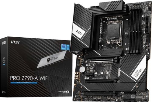 MSI - Pro Z790-A WIFI (Socket LGA 1700) Intel Z790 ATX DDR5 Wi-Fi 6E Motherboard - Black
