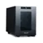 Front. NewAir - Shadow T-Series 6-Bottle Wine Cooler with Triple-Layer Tempered Glass Door and Ultra-Quiet Thermoelectic Cooling.