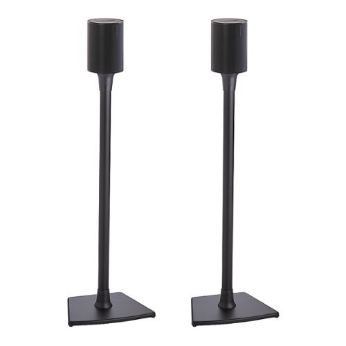 Photos - Hi-Fi Rack / Mount Sanus Systems Sanus - Wireless Speaker Stands for Sonos Era 100  - Black WSSE12-B2 (Pair)