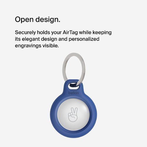 Belkin Secure holder with Key Ring, Scratch Resistant, Protective AirTag Keychain for Apple AirTag - 4-Pack - Blue WHERE TO BUY