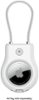 Belkin - Secure Holder with Cable, Lock & Protect, Durable Scratch Resistant Case, Keychain for Apple AirTag - White-Angle_Standard