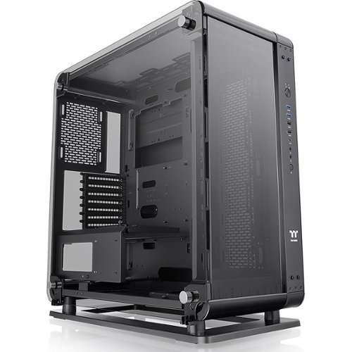 

Thermaltake - Core P6 TG Edition ATX Mid-Tower Case - Black