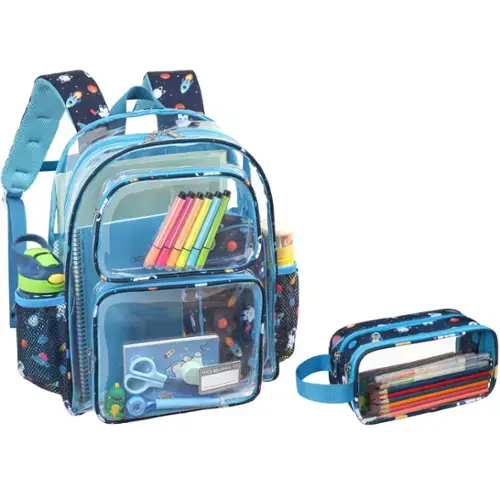 2pcs, B-navy Space-Backpack & Pencil Case