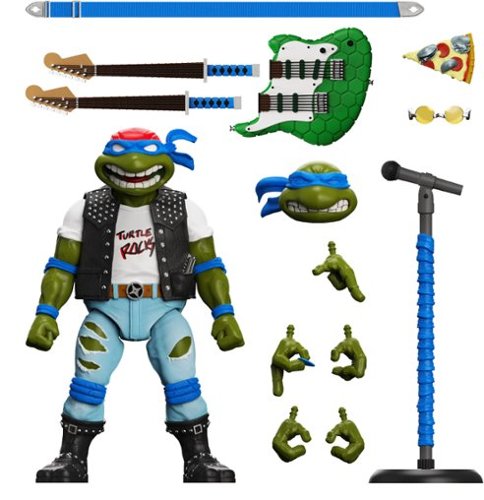 

Super7 - ULTIMATES! 7 in Plastic Teenage Mutant Ninja Turtles Action Figure - Classic Rocker Leo