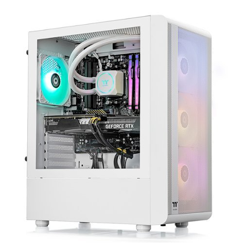 Thermaltake - Quartz 360T Gaming Desktop - AMD Ryzen 7 7700X - 16GB Memory - NVIDIA GeForce RTX 3060 Ti - 1TB SSD - White