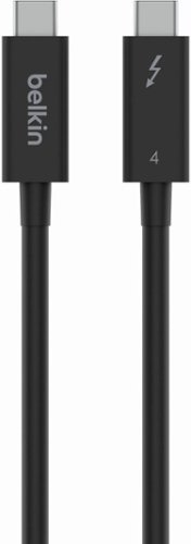  Belkin - 3.3' 8K USB-C to USB-C Thunderbolt Cable with 40Gbps High Speed Data Transfer - Black