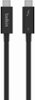 Belkin - 3.3' 8K USB-C to USB-C Thunderbolt 4 Cable with 40Gbps High Speed Data Transfer - Black-Front_Standard