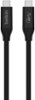 Belkin - USB 4 2.6’ USB-C to USB-C Cable with 100W Power Delivery - Black-Front_Standard