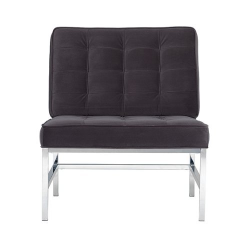 

Studio Designs Home Ashlar Modern Velvet Accent Chair - Mink Brown