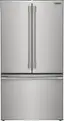 Front. Frigidaire - Professional 23.3 Cu. Ft. French Door Counter-Depth Refrigerator - Stainless Steel.