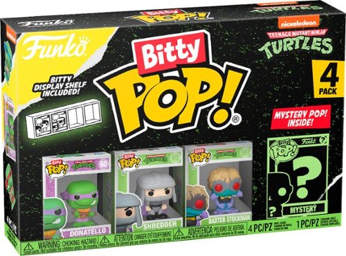 Funko - Bitty POP! Teenage Mutant Ninja Turtles- Donatello 4 Pack