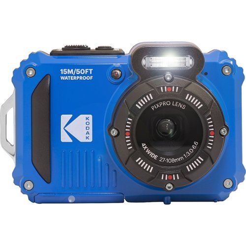 Kodak - PIXPRO WPZ2 16.0-Megapixel Waterproof Compact Camera - Electric Blue