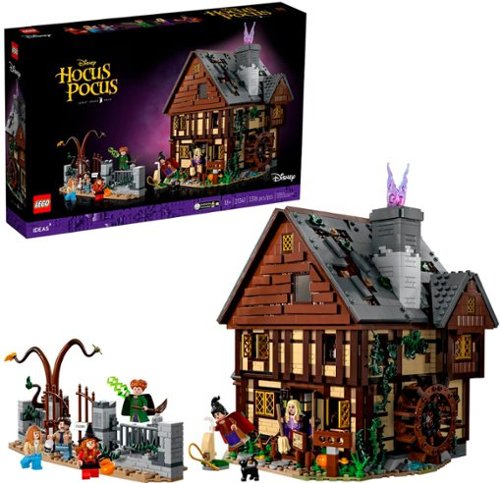LEGO - Ideas Disney Hocus Pocus: The Sanderson Sisters' Cottage Building Set, Halloween Gift for Adults 21341