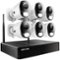 Night Owl - 10 Channel 6 Camera Wireless 2K 1TB NVR Security System - White-Front_Standard