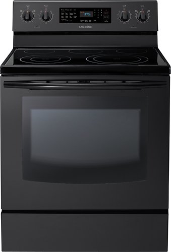  Samsung - 30&quot; Self-Cleaning Freestanding Electric Convection Range - Black
