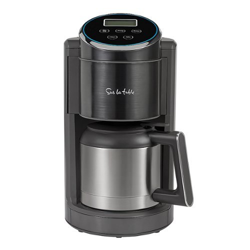 

Sur La Table - 12 Cup Coffeemaker with Thermal Carafe and Touchscreen Display - Pepper Black