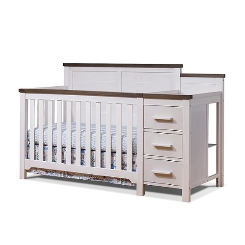 

Sorelle - Farmhouse Crib & Changer - Chocolate and White