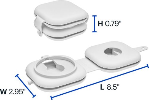 Best Buy essentials™ Portable Apple MagSafe & Watch Charger Organizer - Gray BUY ONLINE