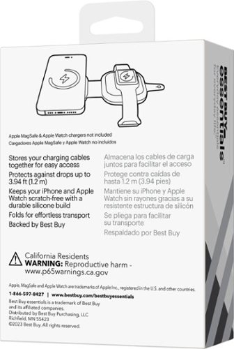 Best Buy essentials™ Portable Apple MagSafe & Watch Charger Organizer - Gray BUY IN UAE