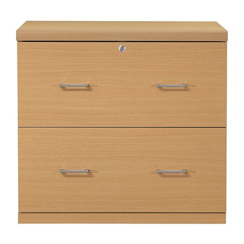 OSP Home Furnishings - Alpine 2-Drawer Lateral File with Lockdowel Fastening System - Natural