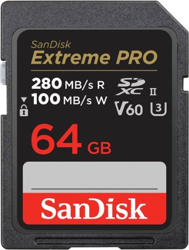 SanDisk - Extreme Pro 64GB SDXC UHS-II V60 Memory Card