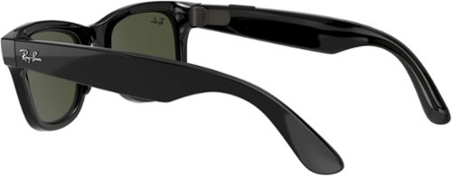 Ray-Ban RAY-BAN STORIES | WAYFARER - Shiny Black/Green HOW TO BUY