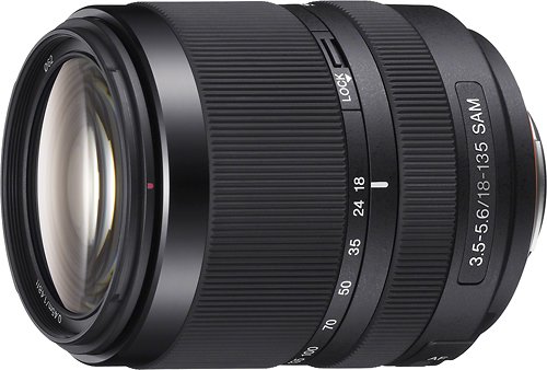 Sony - 18-135mm f/3.5-5.6 A-Mount Standard Zoom Lens - Black