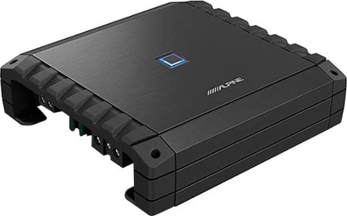 Alpine - S-Series Class D Mono Amplifier with Variable Crossovers - Black