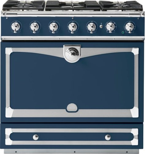

La Cornue - Cornufe Dual Fuel 90 Range - Winter Sky with SS & Polished Chrome