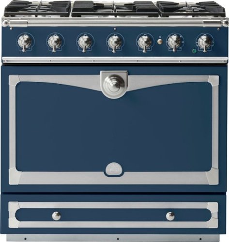 

La Cornue - Cornufe Dual Fuel 90 Range - Winter Sky with SS & Satin Chrome