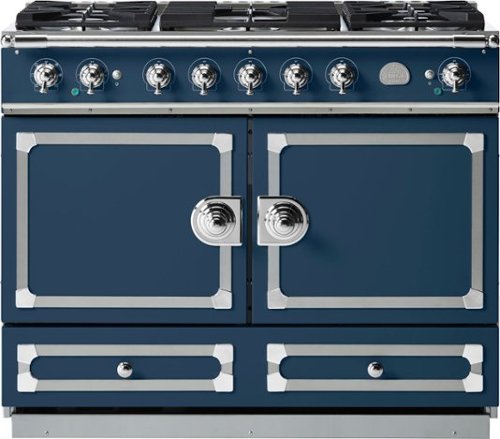 

La Cornue - Cornufe Dual Fuel 110 Range - Winter Sky with SS & Polished Chrome
