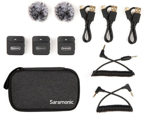 Saramonic - Blink 100 B2 Ultra-Portable 2-Person Clip-On Wireless Microphone System for Cameras & Mobile Devices
